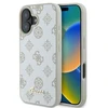Guess GUHMP16SPGPYSH Apple iPhone 16 6.1″ baltos spalvos kietas dėklas Peony Script Logo MagSafe
