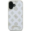 Guess GUHMP16SPGPYSH Apple iPhone 16 6.1″ baltos spalvos kietas dėklas Peony Script Logo MagSafe