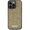 Guess GUHCP15XPFGSBSD Apple iPhone 15 Pro Max 6.7″ yellow kietas dėklas Rhinestone Metal Logo