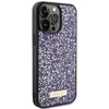 Dėklas GUESS GUHCP15LPFGSBSBSBSPP IPHONE 15 PRO 6.1 "PURPLE/PURPLE HARDCASE RHINESTONE METAL LOGO