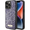 Dėklas GUESS GUHCP15LPFGSBSBSBSPP IPHONE 15 PRO 6.1 "PURPLE/PURPLE HARDCASE RHINESTONE METAL LOGO
