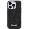 Guess Disco Metal Script dėklas iPhone 15 Pro - juodas