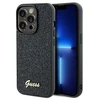 Guess GUHCP14LPMSDGSK Apple iPhone 14 Pro 6.1″ juodos spalvos kietas dėklas Disco Metal Script