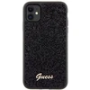 Guess GUHCN61PMSDGSK Apple iPhone 11 / Xr 6.1″ juodos spalvos kietas dėklas Disco Metal Script