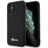 Guess GUHCN61PMSDGSK Apple iPhone 11 / Xr 6.1″ juodos spalvos kietas dėklas Disco Metal Script