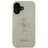 Guess Fixed Glitter Big 4G dėklas iPhone 16 Plus“ auksinis