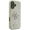 Guess Fixed Glitter Big 4G dėklas iPhone 16 Plus“ auksinis