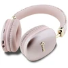 Guess Bluetooth on-ear ausinės GUBHK1GCTCSP rožinės spalvos Gcube Metallic Script Logo