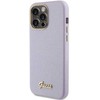 Apple iPhone 15 Pro Max Guess dėklas Glitter Glossy Script (GUHCP15XPGMCSL) violetinės spalvos
