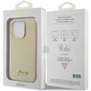 Guess Glitter Glossy Script dėklas iPhone 15 Pro - Auksinis