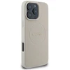 Guess GUHMP16XPGHSMME Apple iPhone 16 Pro Max 6.9″ beige kietas dėklas Grained Ring MagSafe