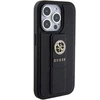 Apple iPhone 15 Pro Max Guess Hardcase Grip Stand 4G Saffiano Strass (GUHCP15XPGSSADK) telefono dėklas juodos spalvos