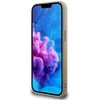 Guess Grained Triangle MagSafe dėklas iPhone 16e - ruda