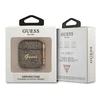 Guess GUA24GSMW AirPods dėklas rudas / rudas 4G Script Metal Collection