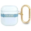 Guess GUA2HHTSB AirPods dėklas mėlynas/mėlynas Dirželių kolekcija
