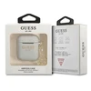 Guess GUA2LSC4EG AirPods dėklas pilkas/pilkas Silikoninis Charm 4G Collection