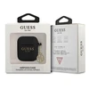 GUESS GUA2LSC4EK AIRPODS 1/2 COVER Juodas/Juodas SILICONE CHARM 4G COLLECTION
