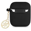 GUESS GUA2LSC4EK AIRPODS 1/2 COVER Juodas/Juodas SILICONE CHARM 4G COLLECTION