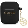 GUESS GUA2LSC4EK AIRPODS 1/2 COVER Juodas/Juodas SILICONE CHARM 4G COLLECTION