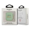 Guess GUA2LSCHSN AirPods dėklas žalias/žalias Silikoninis Charm Heart Collection