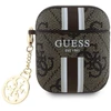 Guess GUA2P4RPSW AirPods 1/2 dėklas rudos spalvos 4G Printed Stripes Charm