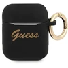 Guess GUA2SSSK dengtukas AirPods juodas/juodas Silikoninis Vintažinis Šriftas