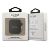 Guess GUA2SSSK dengtukas AirPods juodas/juodas Silikoninis Vintažinis Šriftas