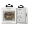 Dėklas Guess GUA34GSMW AirPods 3 dangtelis ruda / ruda 4G Script Metal Collection
