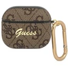 Dėklas Guess GUA34GSMW AirPods 3 dangtelis ruda / ruda 4G Script Metal Collection