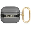 Guess GUA3HHTSK AirPods 3 dėklas juoda/juoda, Dirželių kolekcija
