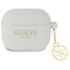Guess GUA3LSC4EG AirPods 3 dėklas pilkas/pilkas Silikoninis 4G Collection
