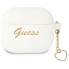 Guess GUA3LSCHSH AirPods 3 dėklas baltas Silikoninis Charm Heart Collection
