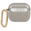 Guess GUA3UCG4GK AirPods 3 dėklas juodas/juodas Blizgučių kolekcija