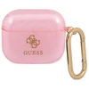 Guess GUA3UCG4GP AirPods 3 dėklas rožinės spalvos Glitter Collection