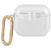 Dėklas „Guess GUA3UCG4GT AirPods 3“ ausinės su skaidriomis blizgučių kolekcijomis