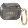 Guess GUA3UNMK AirPods 3 dėklas juodas/juodas Marmuro kolekcija