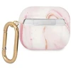 Guess GUA3UNMP AirPods 3 dėklas rožinis/rožinis Marble Collection