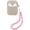 Guess GUACA2LSVSGP Dėklas AirPods silikoninis vintažinis pilkai rožinis