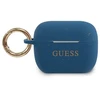Guess GUACAPSILGLBL Dėklas AirPods Pro Mėlyna/Mėlyna Blizgus silikonas