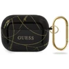 Guess GUACAPTPUCHBK dėklas AirPods Pro, juoda/juoda, Auksinės grandinėlės kolekcija