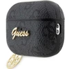 Guess GUAP2G4GSMK AirPods Pro 2 dėklas juodas/juodas 4G Charm Collection