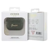 Guess GUAP2GLGSHA AirPods Pro 2 apsauginis dėklas žalias/chaki Blizgučių 4G Charm