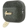Guess GUAP2GLGSHA AirPods Pro 2 apsauginis dėklas žalias/chaki Blizgučių 4G Charm
