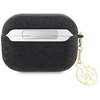 Guess GUAP2GLGSHK AirPods Pro 2 dėklas, juodas/juodas su blizgančiomis detalėmis, 4G Charm