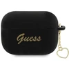 Guess GUAP2LSCHSK AirPods Pro 2 dėklas juodas/juodas Silicone Charm Heart Collection