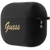 Guess GUAP2LSCHSK AirPods Pro 2 dėklas juodas/juodas Silicone Charm Heart Collection