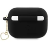 Guess GUAP2LSCHSK AirPods Pro 2 dėklas juodas/juodas Silicone Charm Heart Collection