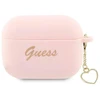Guess GUAP2LSCHSP AirPods Pro 2 dangtelis rožinis/rožinis Silikoninė Charm Heart kolekcija