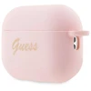 Guess GUAP2LSCHSP AirPods Pro 2 (2022/2023) dėklas rožinės spalvos silikoninis Charm Heart Collection