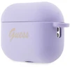 Guess GUAP2LSCHSU AirPods Pro 2 dėklas, Violetinis/Violetinis, Silikoninis Mylimųjų Širdelių Kolekcija